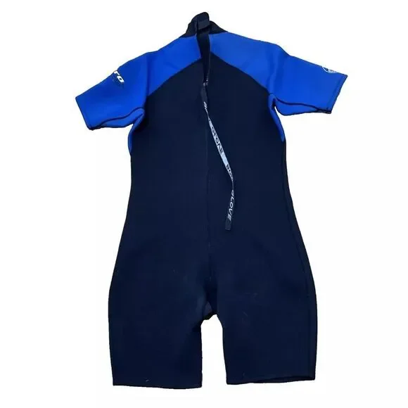 BODY GLOVE Pro Series Wetsuit Mens XXL 2.1 MM Blue Black Short Sleeve 3/4 2XL
